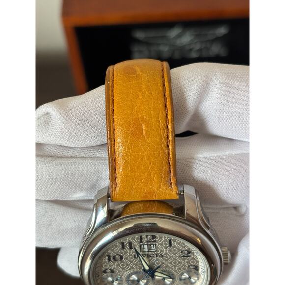 2004 Invicta Objet d’Art Malaga Swiss-Mvmt Automatic Watch 44mm Leather #2169 - Picture 7 of 12